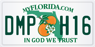 FL license plate DMPH16
