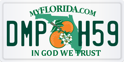 FL license plate DMPH59