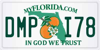 FL license plate DMPI78