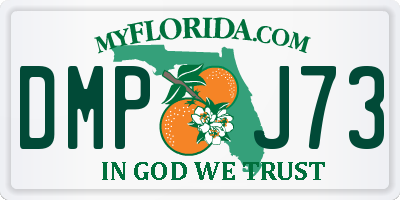 FL license plate DMPJ73