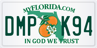 FL license plate DMPK94