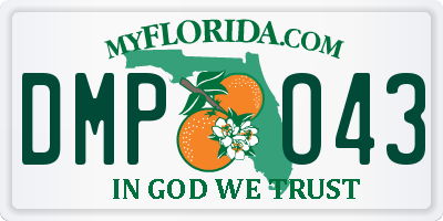 FL license plate DMPO43