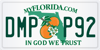FL license plate DMPP92