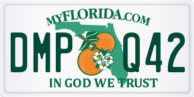 FL license plate DMPQ42