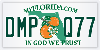 FL license plate DMPQ77