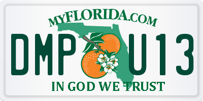 FL license plate DMPU13