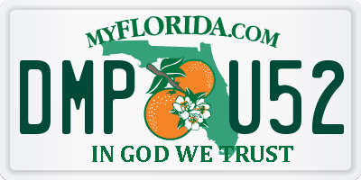 FL license plate DMPU52