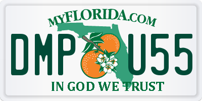 FL license plate DMPU55