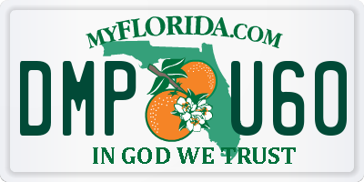 FL license plate DMPU60
