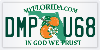 FL license plate DMPU68