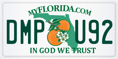 FL license plate DMPU92