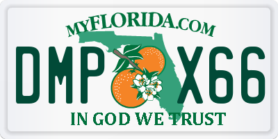 FL license plate DMPX66