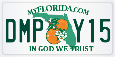 FL license plate DMPY15