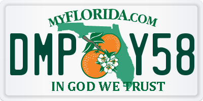 FL license plate DMPY58