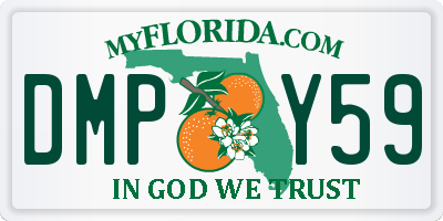 FL license plate DMPY59