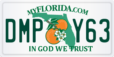 FL license plate DMPY63