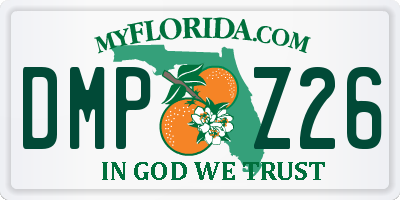 FL license plate DMPZ26