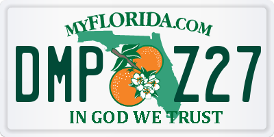 FL license plate DMPZ27