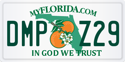 FL license plate DMPZ29