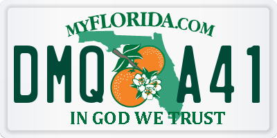 FL license plate DMQA41