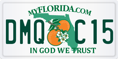 FL license plate DMQC15