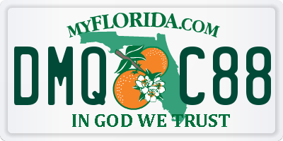 FL license plate DMQC88