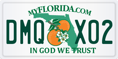 FL license plate DMQX02