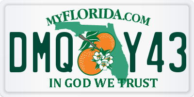 FL license plate DMQY43