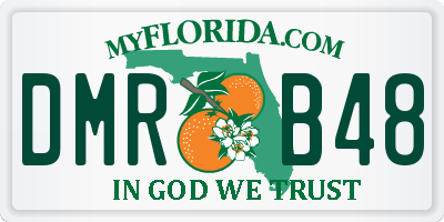 FL license plate DMRB48