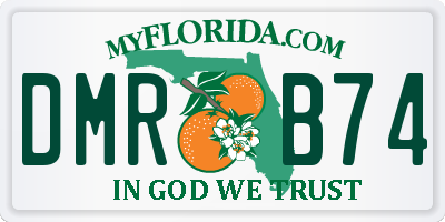FL license plate DMRB74