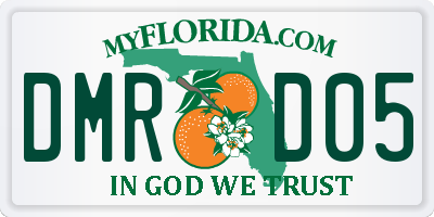 FL license plate DMRD05