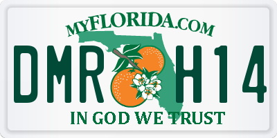 FL license plate DMRH14