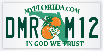 FL license plate DMRM12