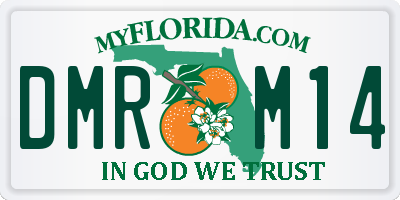 FL license plate DMRM14