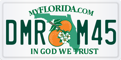 FL license plate DMRM45