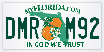 FL license plate DMRM92