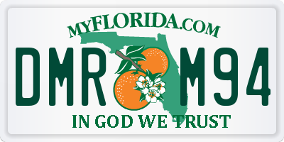 FL license plate DMRM94