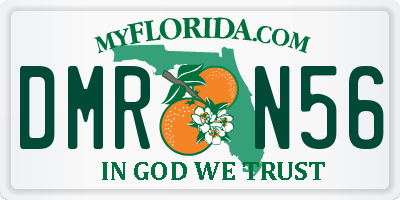 FL license plate DMRN56