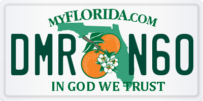 FL license plate DMRN60