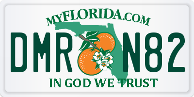 FL license plate DMRN82