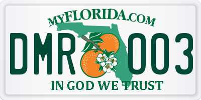 FL license plate DMRO03