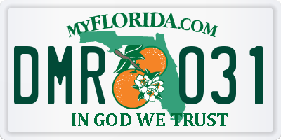 FL license plate DMRO31