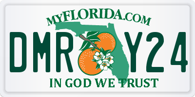 FL license plate DMRY24
