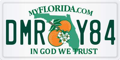 FL license plate DMRY84