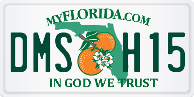FL license plate DMSH15
