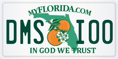 FL license plate DMSI00