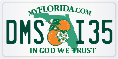 FL license plate DMSI35