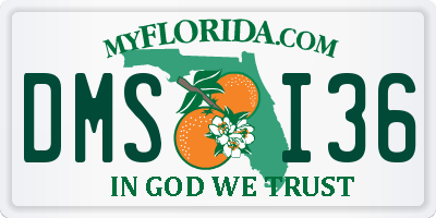 FL license plate DMSI36