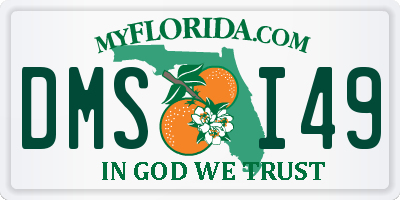 FL license plate DMSI49