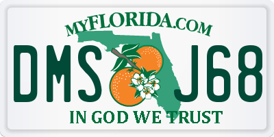 FL license plate DMSJ68